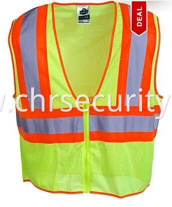 Men's Lime Green Class 2 High Visibility Safety Vest